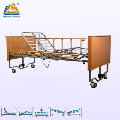 Elderly friendly wooden homecare bed