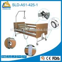 height adjustable folding wood medical nursing bed