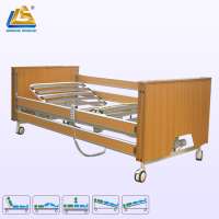 Five function electric home care bed wooden home care bed